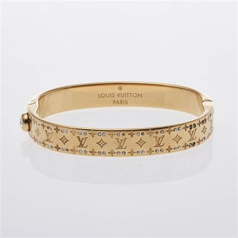 louis vuitton bangle gold|louis vuitton necklace set.